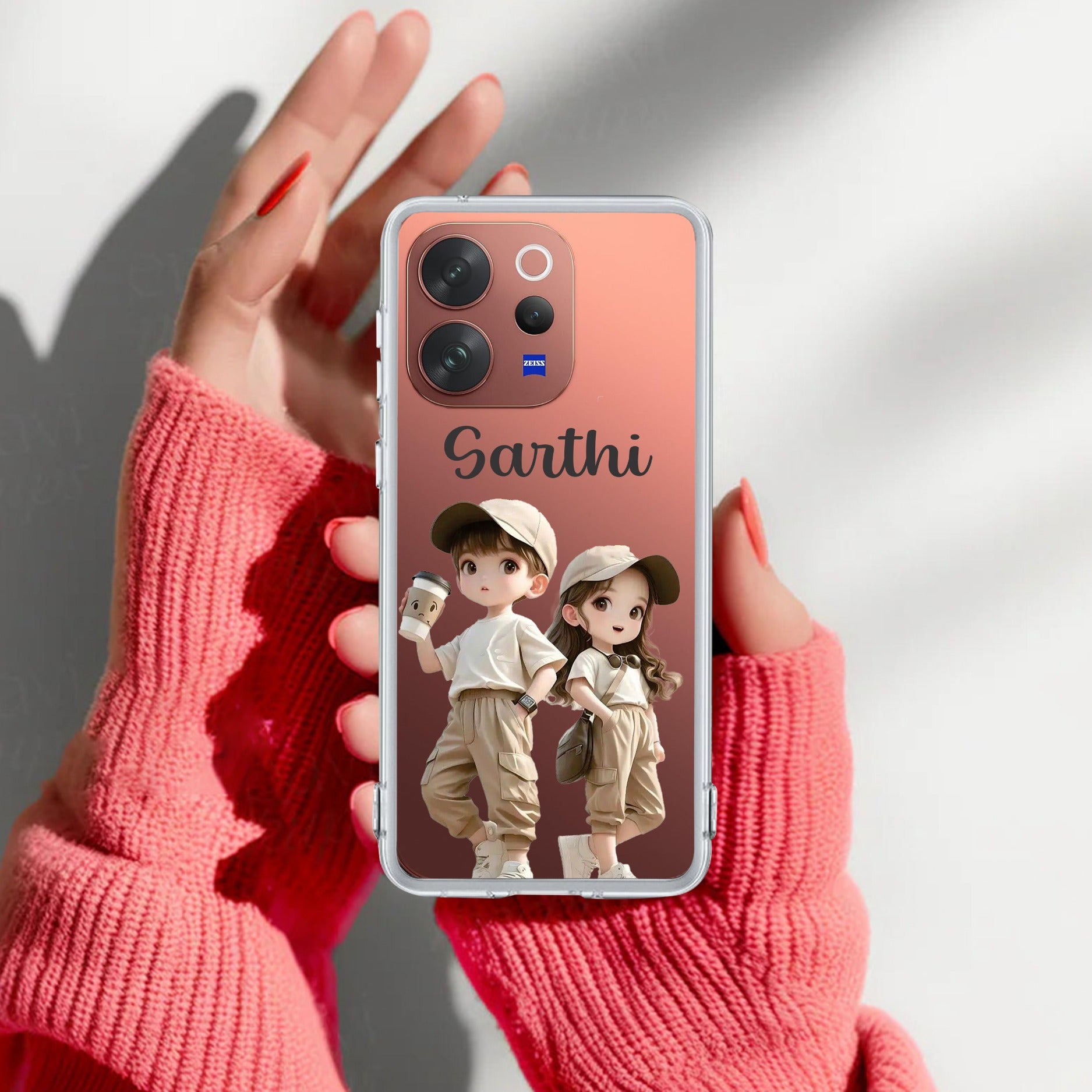 Sweet Harmony Customize Transparent Silicon Case For Vivo