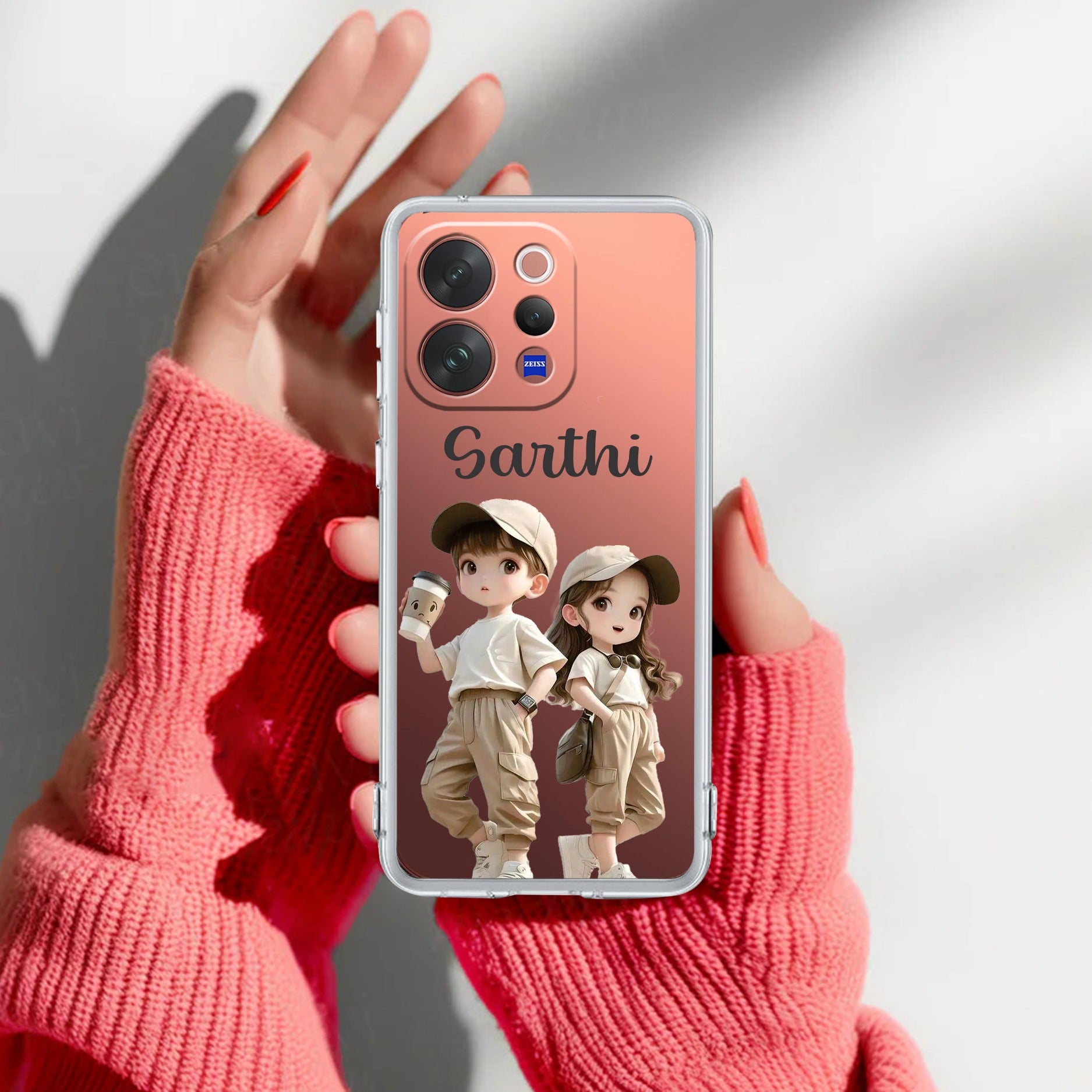 Sweet Harmony Customize Transparent Silicon Case For Vivo V70 Elite 5G