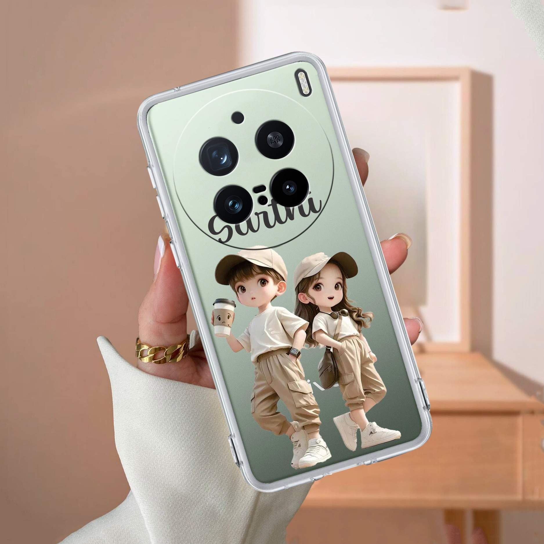 Sweet Harmony Customize Transparent Silicon Case For Vivo