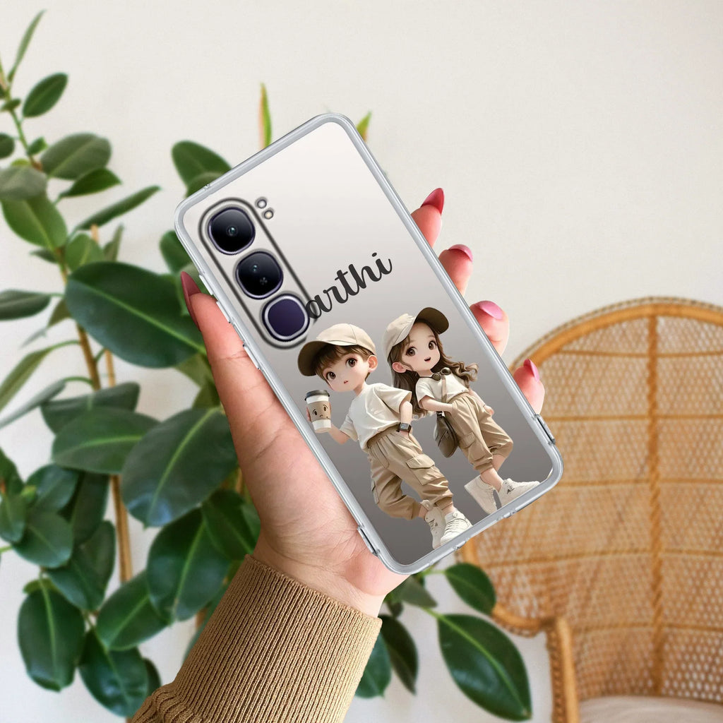 Sweet Harmony Customize Transparent Silicon Case For Vivo - ShopOnCliQ