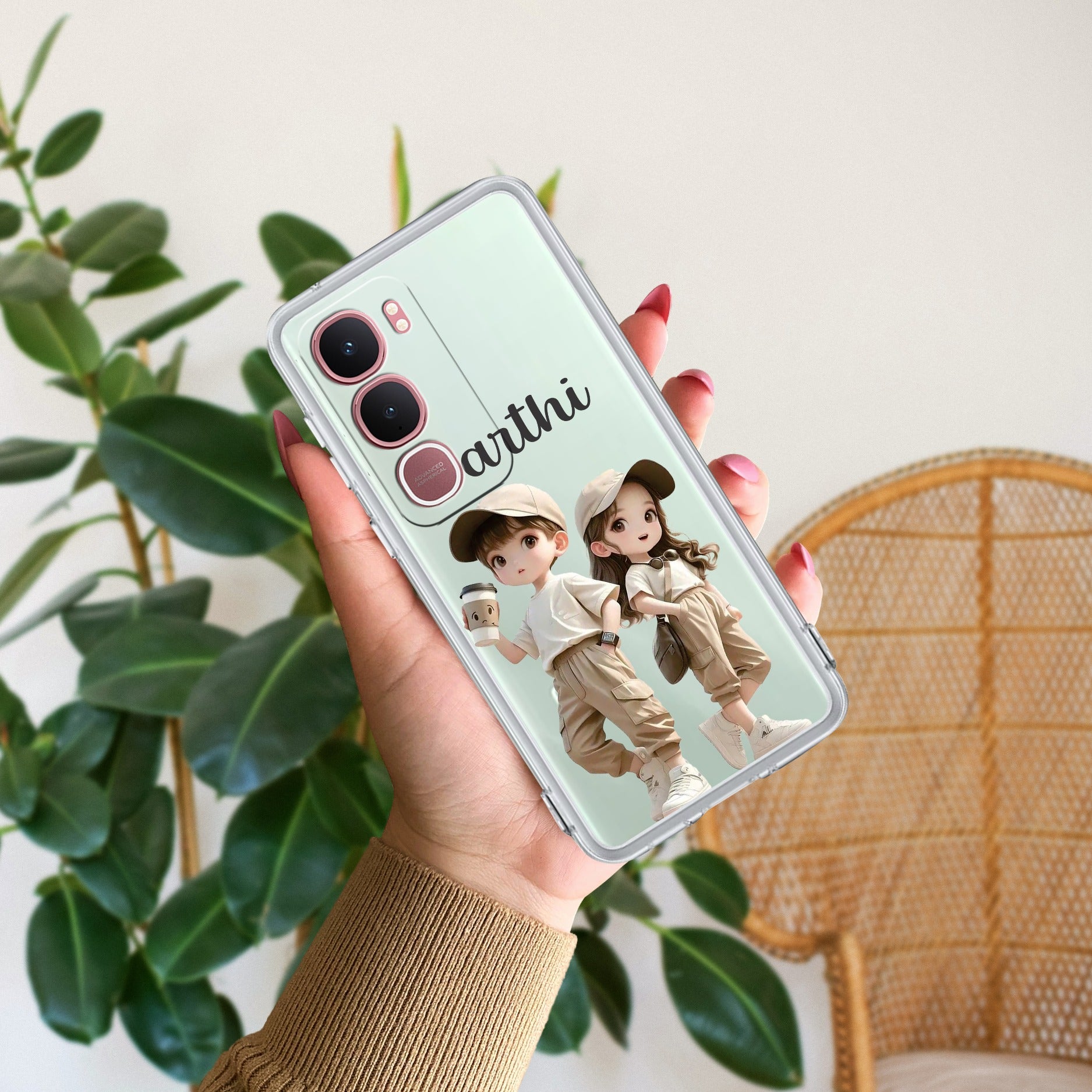 Sweet Harmony Customize Transparent Silicon Case For Vivo Y31 5G