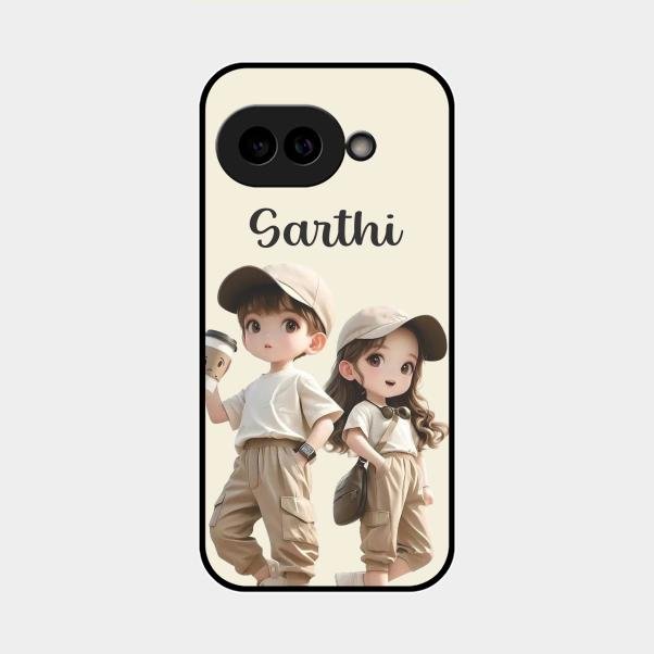 sweet harmony glossy metal case cover for Google Pixel 9A 5G