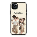 sweet harmony glossy metal case cover for iPhone 14 Plus