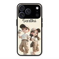 sweet harmony glossy metal case cover for iPhone 17 Pro Max