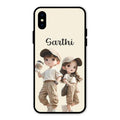 sweet harmony glossy metal case cover for iPhone XS