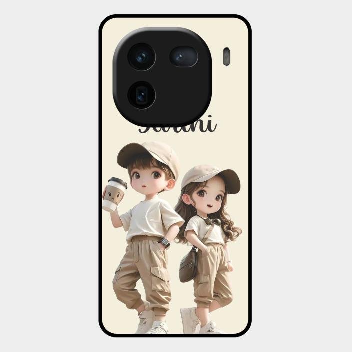 sweet harmony glossy metal case cover for Iqoo 12 5G