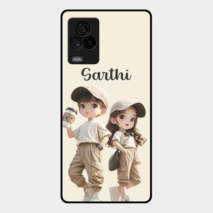 sweet harmony glossy metal case cover for Iqoo 7 Legend 5G