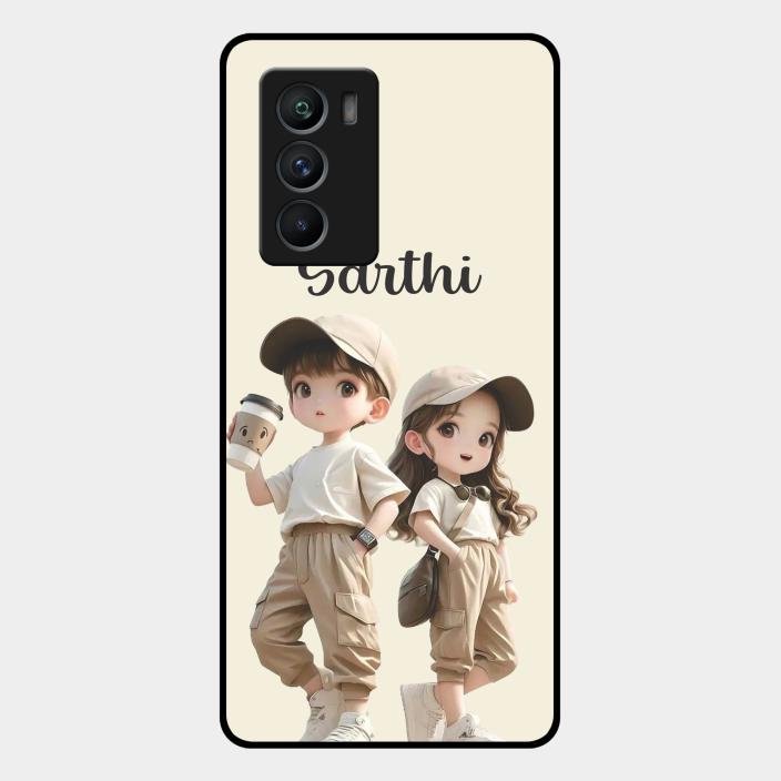 sweet harmony glossy metal case cover for Iqoo 9 Se 5G