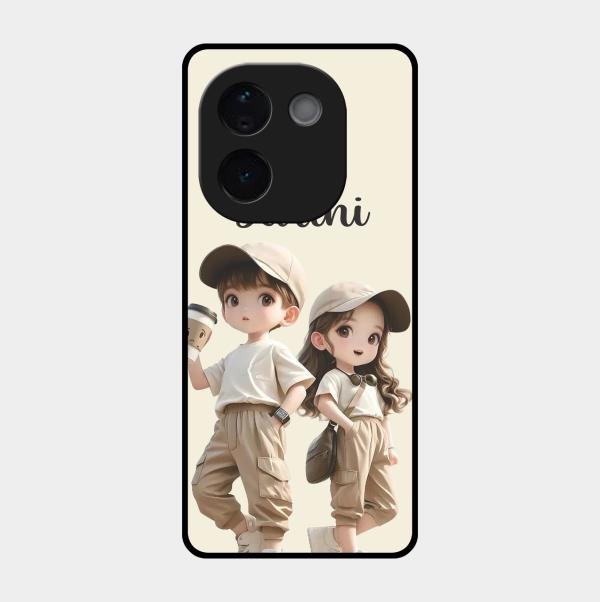 sweet harmony glossy metal case cover for Iqoo Z9S Pro 5G