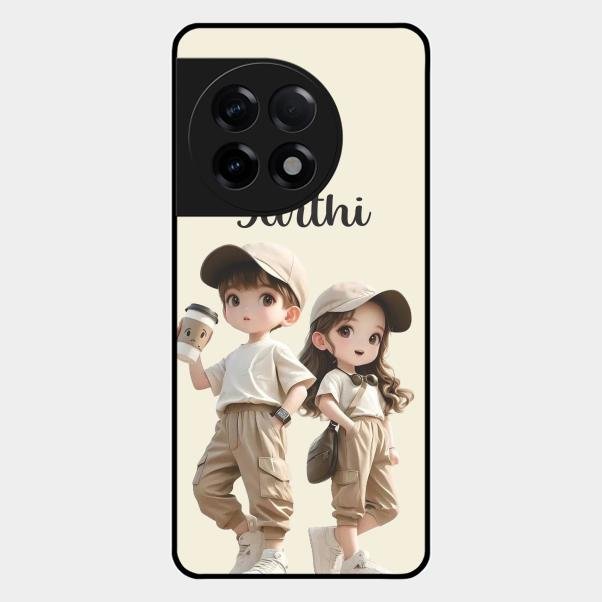 sweet harmony glossy metal case cover for Oneplus 11R 5G