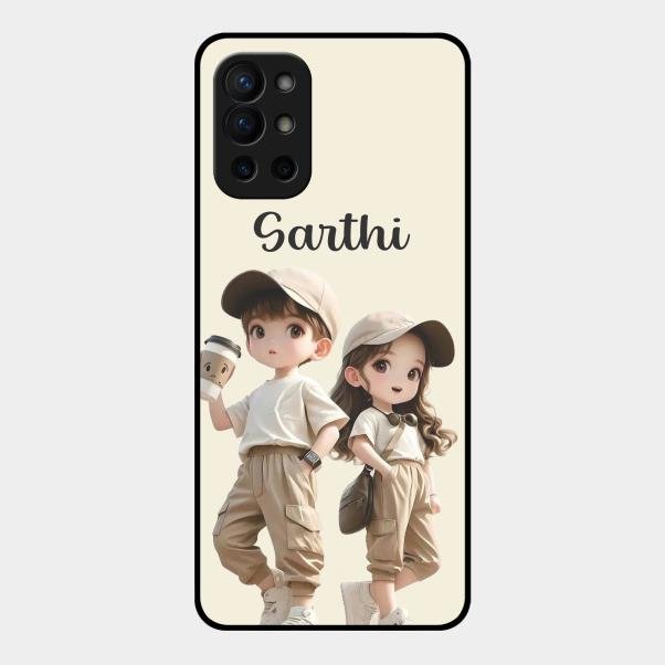 sweet harmony glossy metal case cover for Oneplus 9R 5G