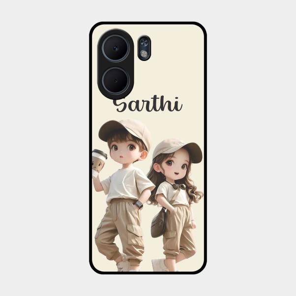 sweet harmony glossy metal case cover for Oppo A5X 5G