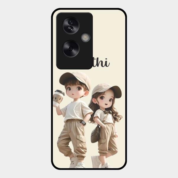 sweet harmony glossy metal case cover for Oppo A79 5G