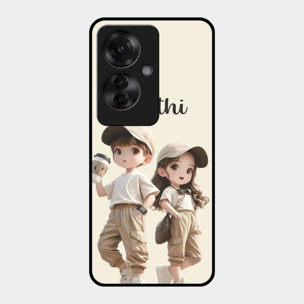 sweet harmony glossy metal case cover for Oppo F25 Pro 5G
