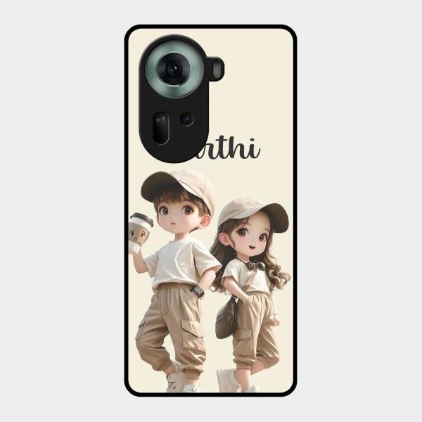 sweet harmony glossy metal case cover for Oppo Reno 11 5G