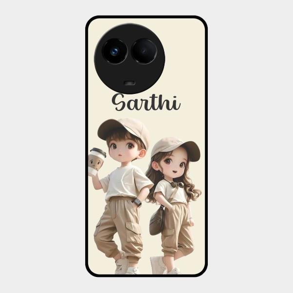 sweet harmony glossy metal case cover for Realme 11 5G