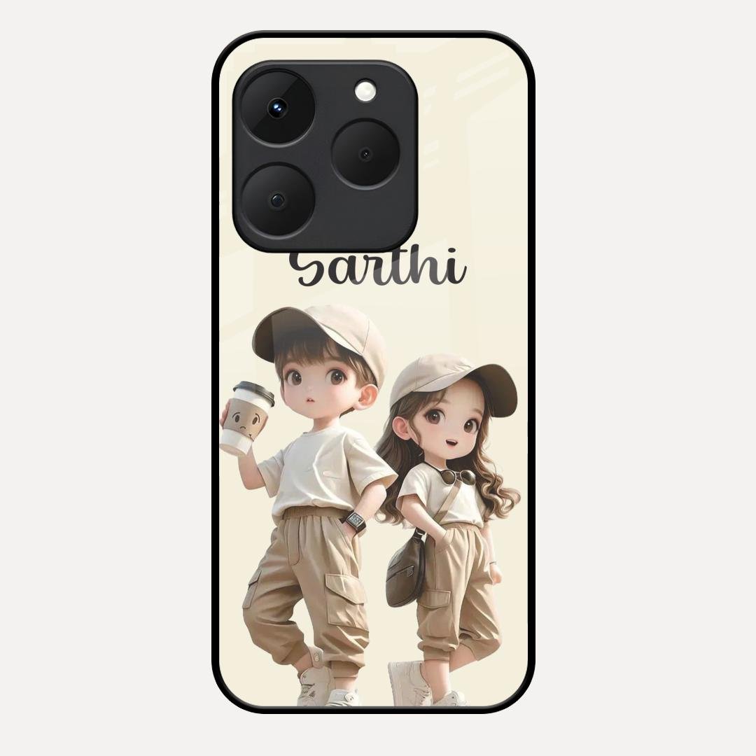 sweet harmony glossy metal case cover for Realme 15T 5G