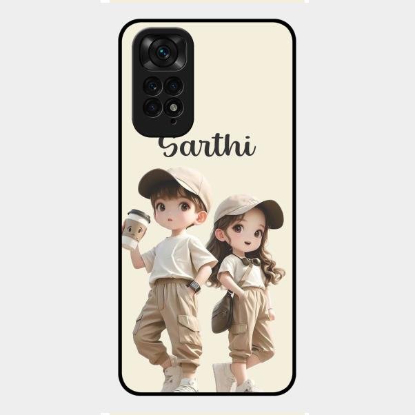 sweet harmony glossy metal case cover for Redmi Note 11