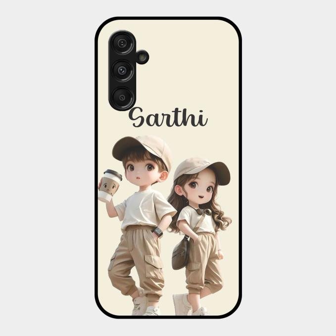 sweet harmony glossy metal case cover for Samsung Galaxy F34 5G