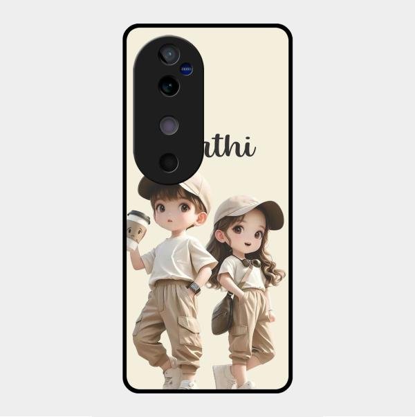 sweet harmony glossy metal case cover for Vivo V40 5G