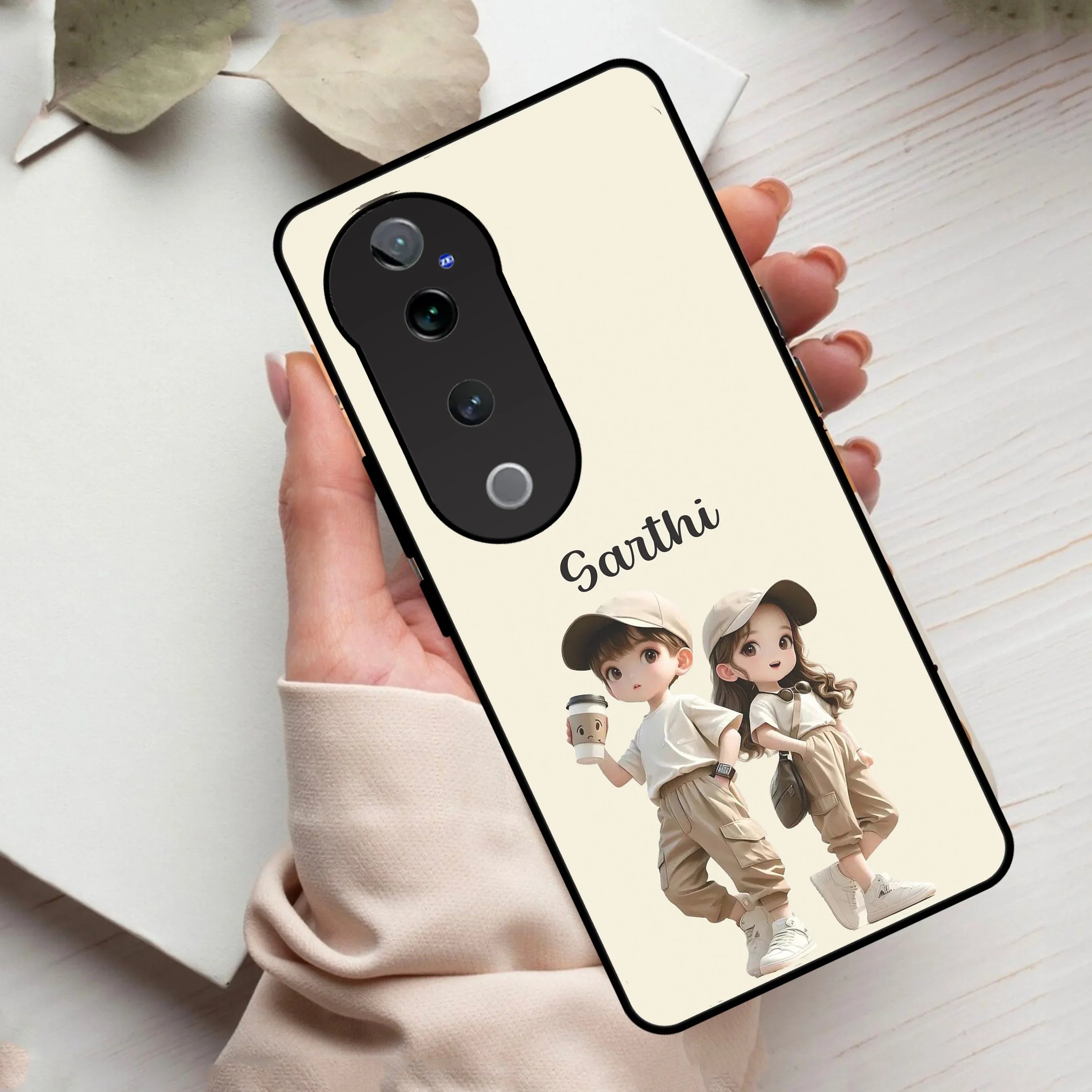 Sweet Harmony Glossy Metal Case Cover For Vivo - ShopOnCliQ