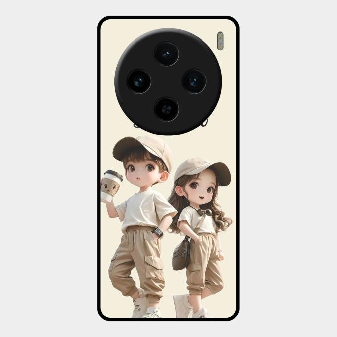 sweet harmony glossy metal case cover for Vivo X100 5G