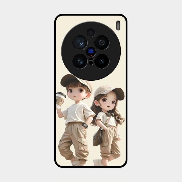 sweet harmony glossy metal case cover for Vivo X200 Pro 5G