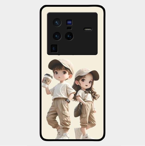 sweet harmony glossy metal case cover for Vivo X80 Pro 5G