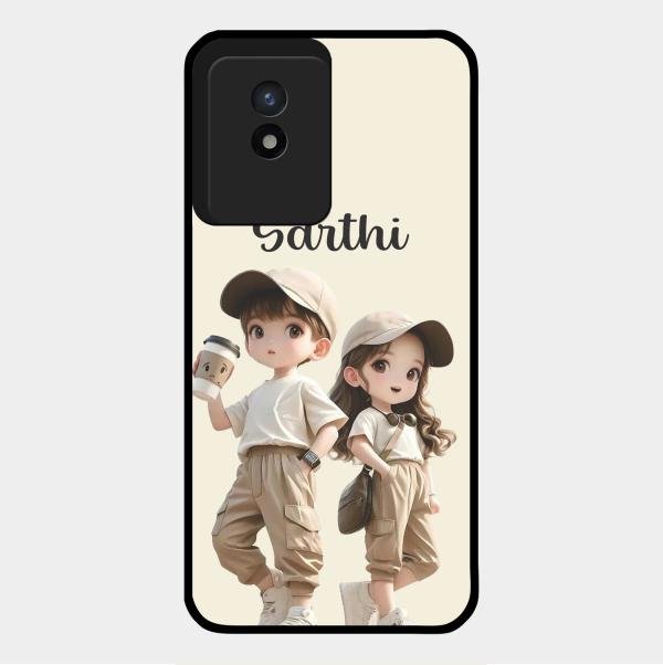sweet harmony glossy metal case cover for Vivo Y02T