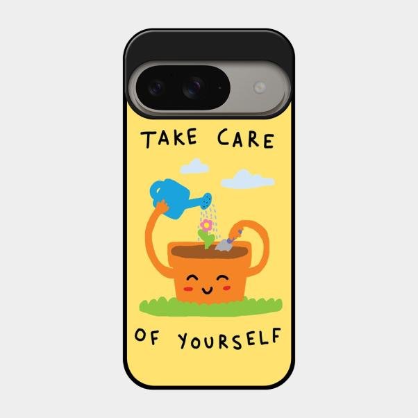 Take Care Glossy Metal Case Cover For Google Pixel 9 5G
