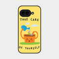 Take Care Glossy Metal Case Cover For Google Pixel 9A 5G