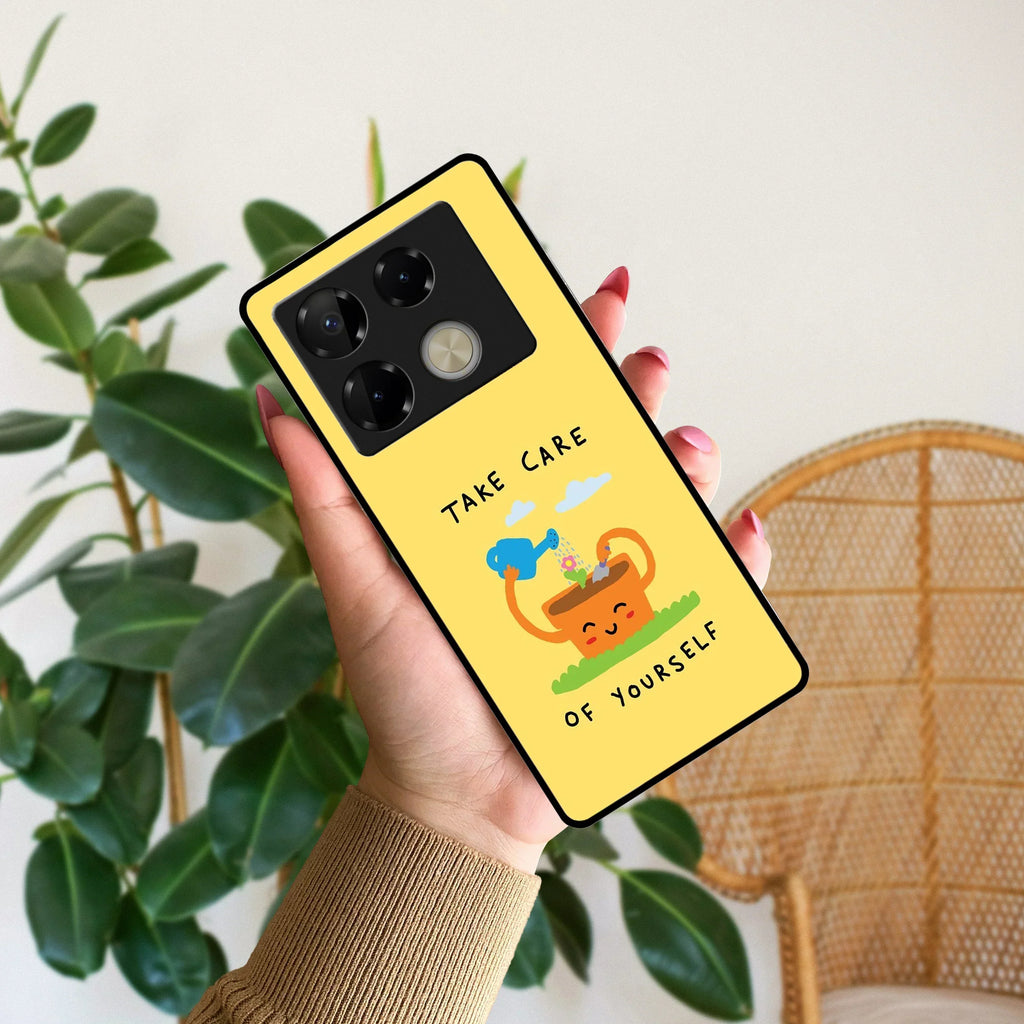 Take Care Glossy Metal Case Cover For Infinix - ShopOnCliQ