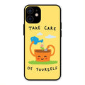 Take Care Glossy Metal Case Cover For iPhone 12 mini