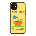 Take Care Glossy Metal Case Cover For iPhone 12