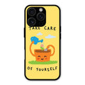 Take Care Glossy Metal Case Cover For iPhone 16 Pro