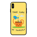 Take Care Glossy Metal Case Cover For iPhone XS Max
