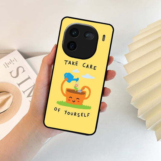 Take Care Glossy Metal Case Cover For iQOO