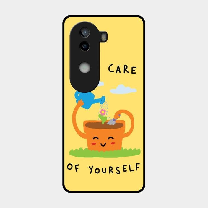 Take Care Glossy Metal Case Cover For Iqoo Z9S 5G