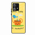 Take Care Glossy Metal Case Cover For Motorola Edge 40 5G