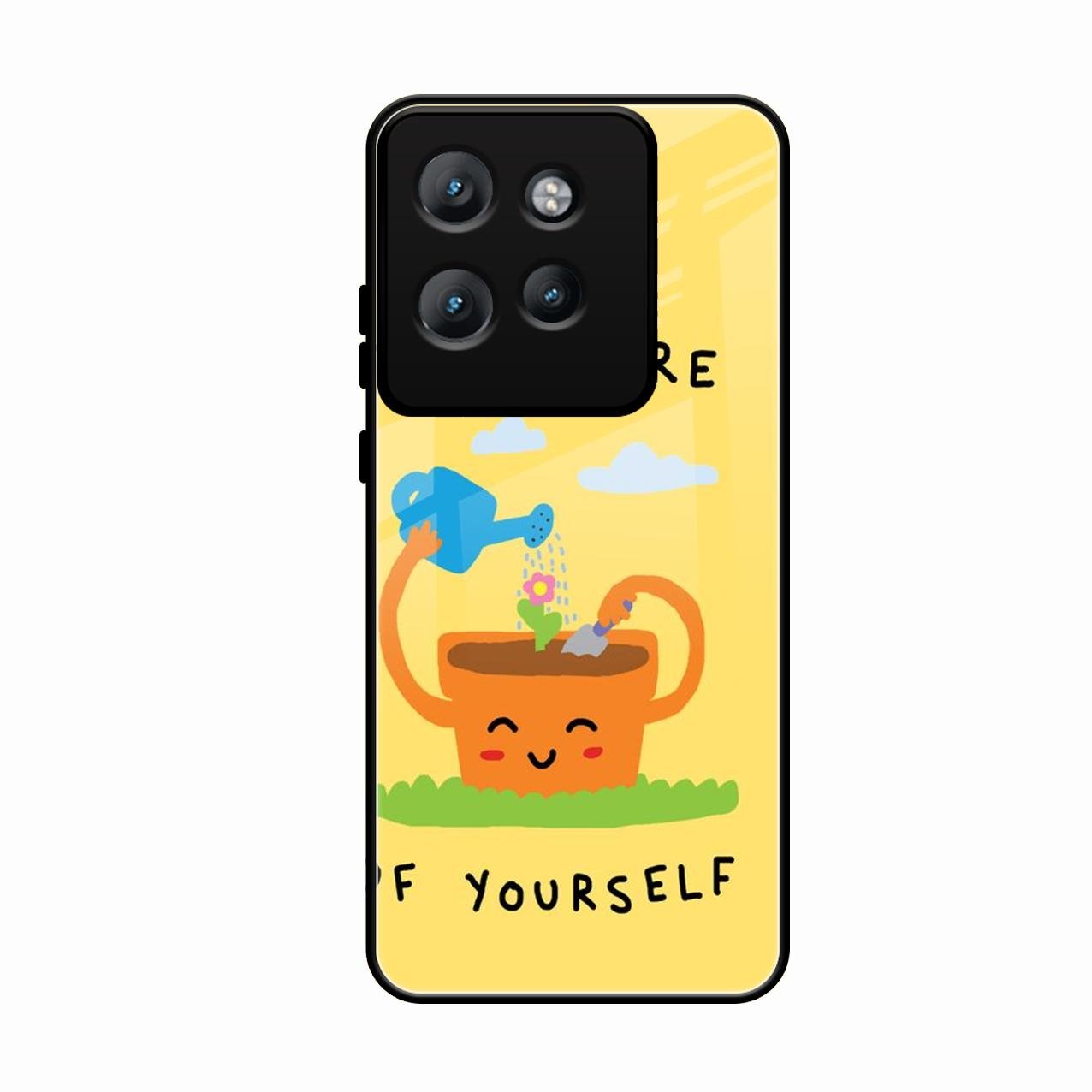 Take Care Glossy Metal Case Cover For Motorola Edge 50 Neo