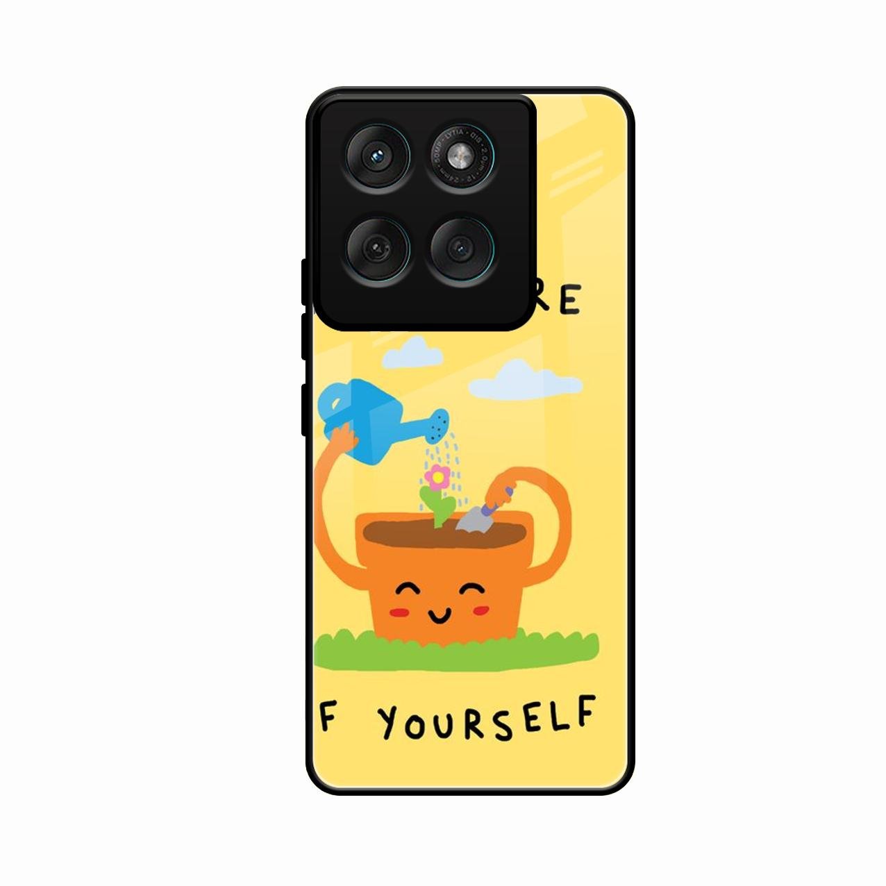 Take Care Glossy Metal Case Cover For Motorola G67 Power 5G