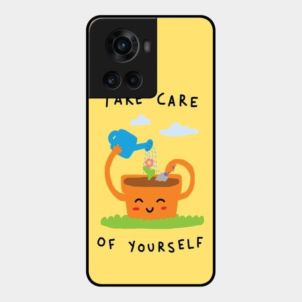 Take Care Glossy Metal Case Cover For Oneplus 10R 5G