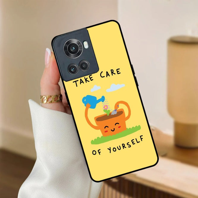 Take Care Glossy Metal Case Cover For OnePlus