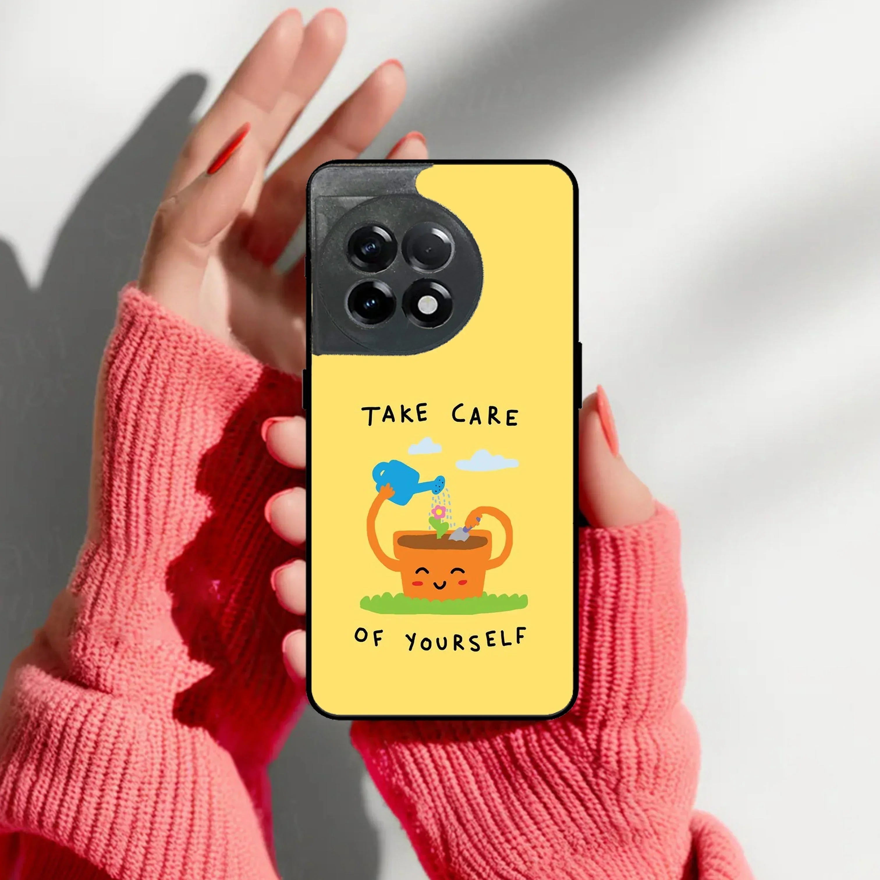 Take Care Glossy Metal Case Cover For OnePlus - ShopOnCliQ