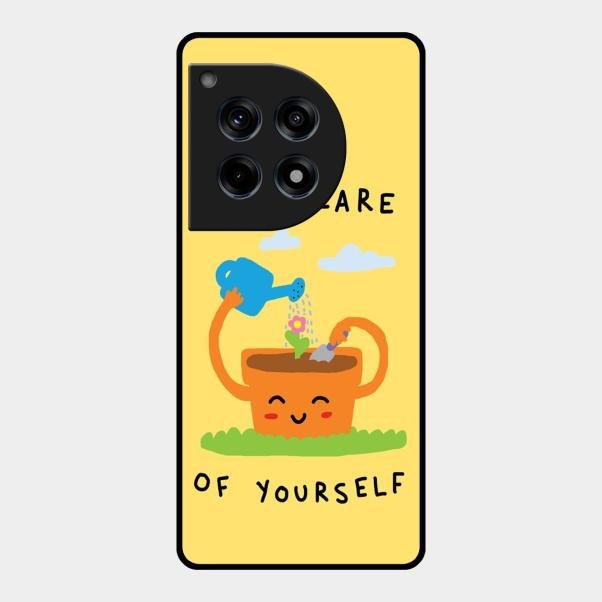 Take Care Glossy Metal Case Cover For Oneplus 12R 5G