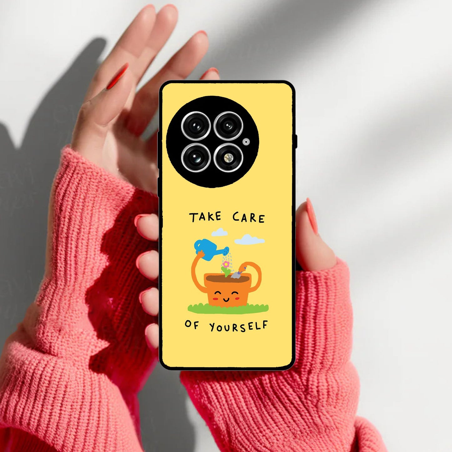 Take Care Glossy Metal Case Cover For OnePlus