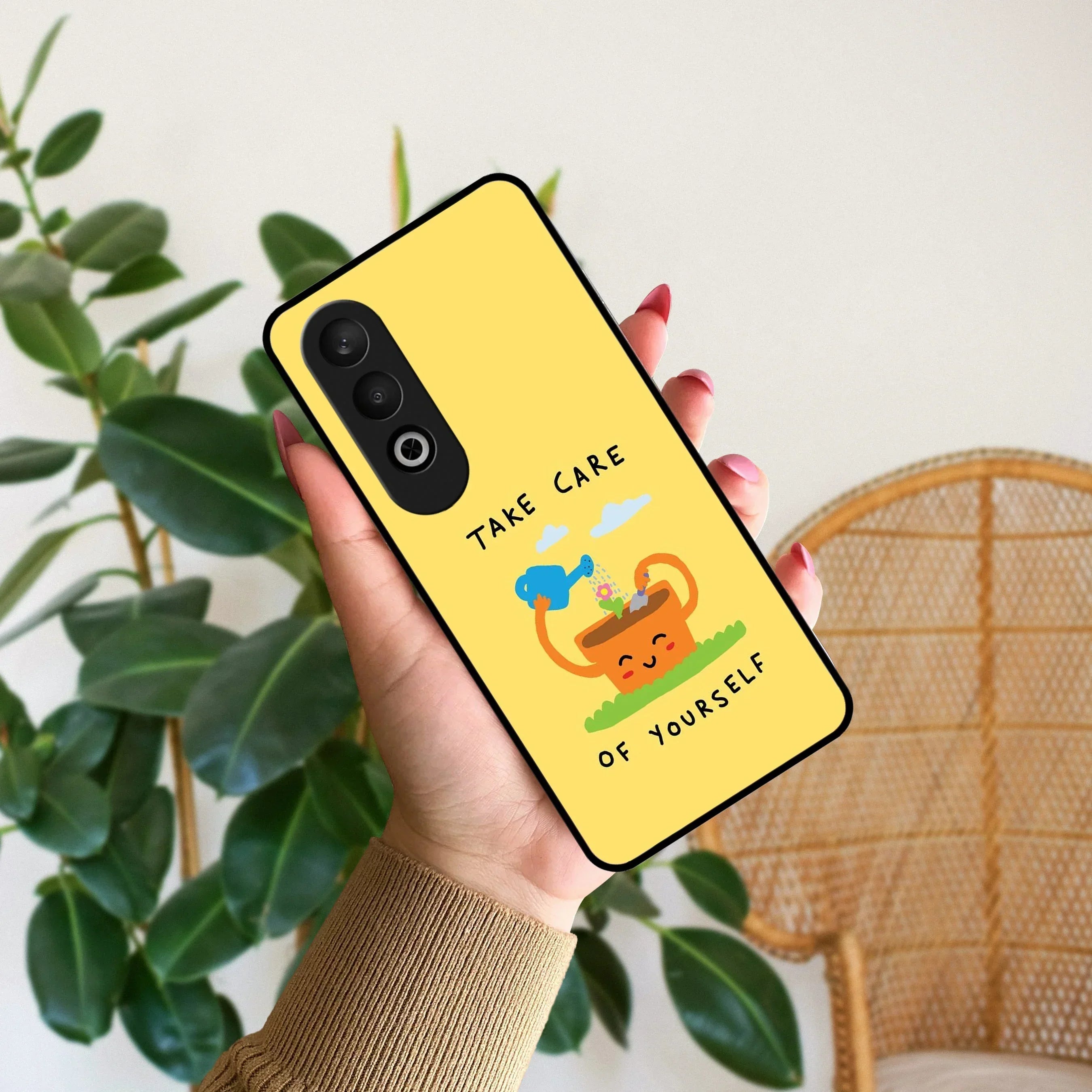 Take Care Glossy Metal Case Cover For OnePlus - ShopOnCliQ