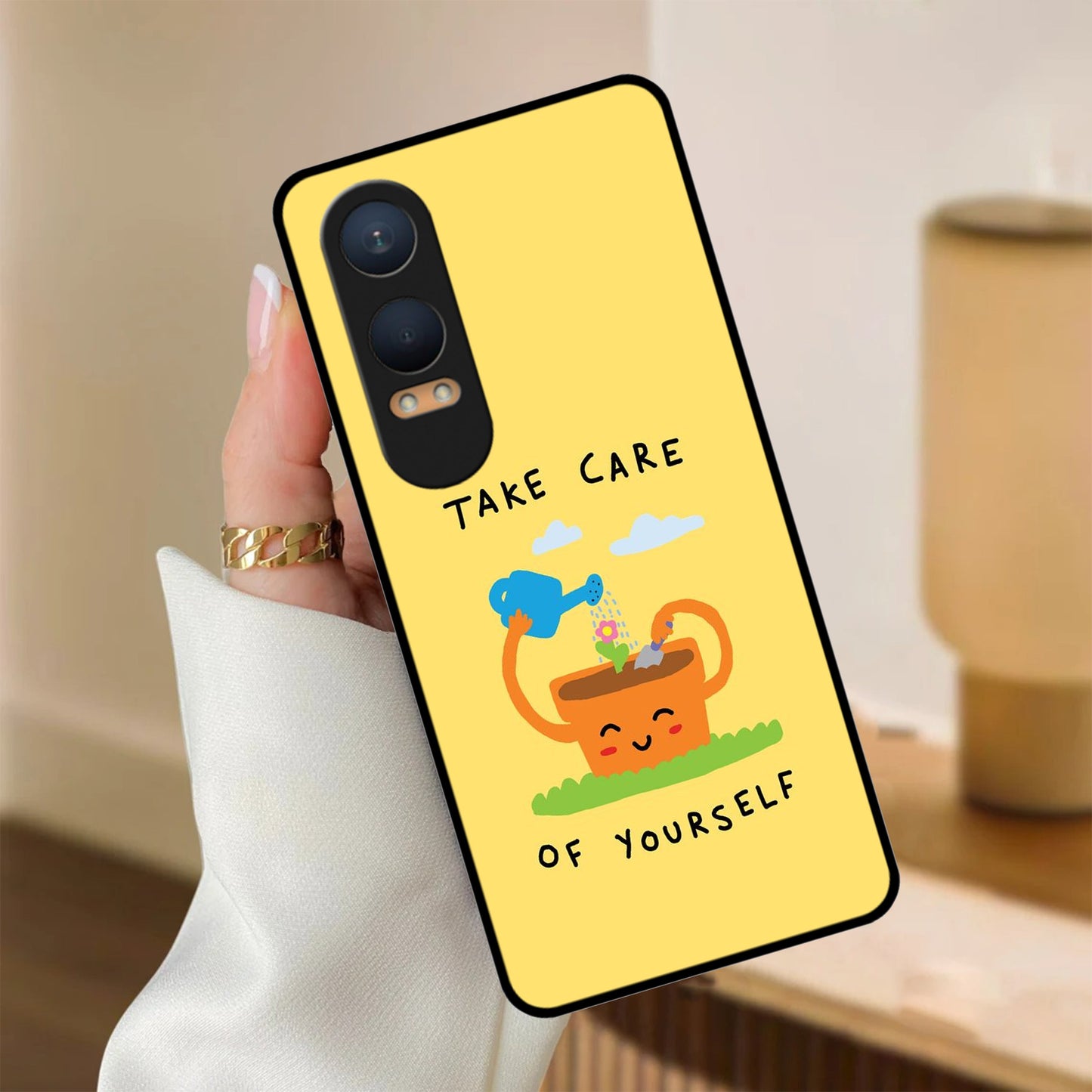 Take Care Glossy Metal Case Cover For OnePlus