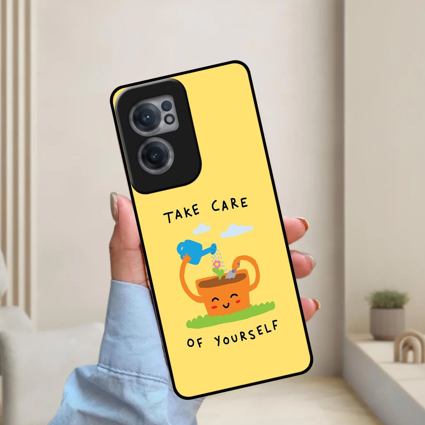 Take Care Glossy Metal Case Cover For OnePlus