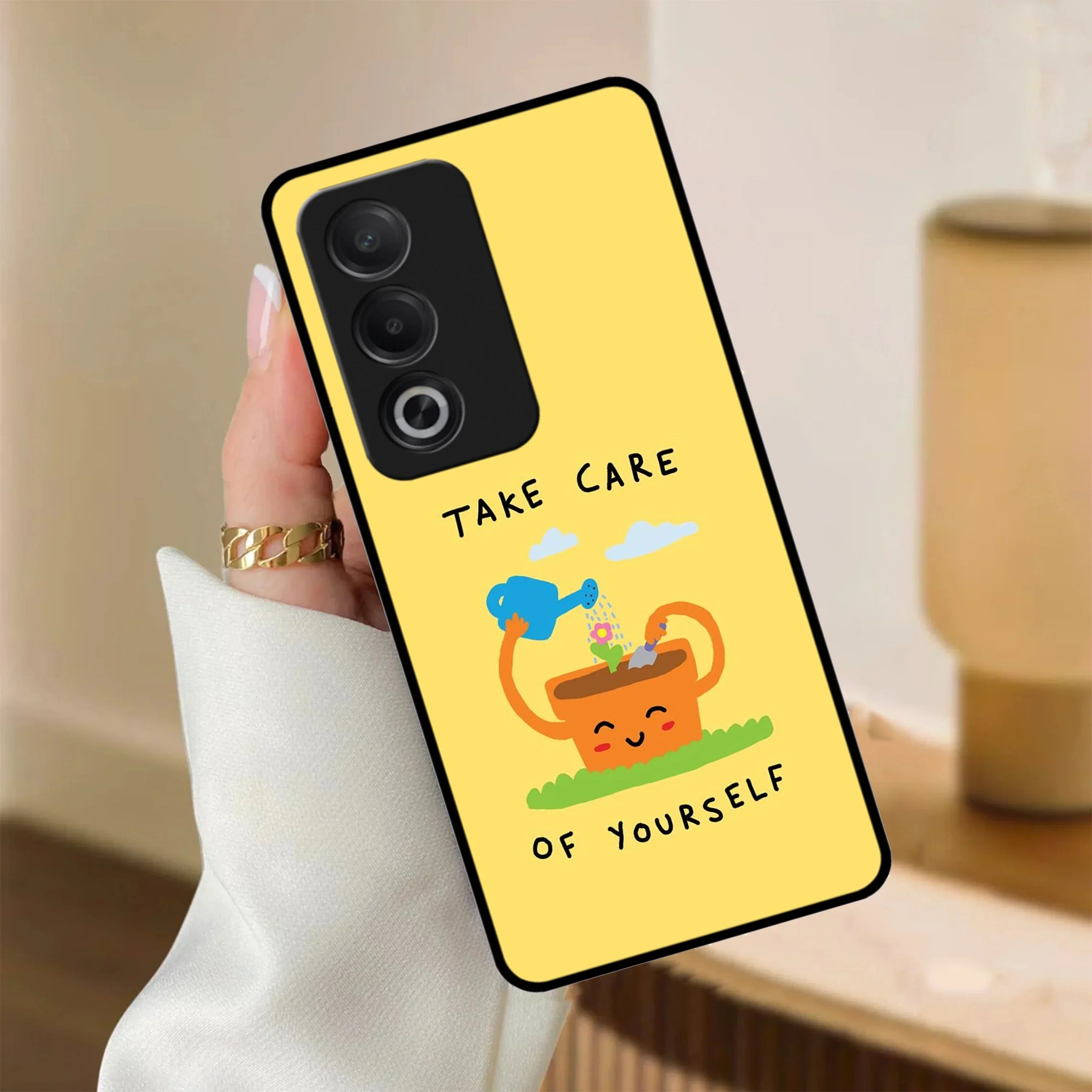 Take Care Glossy Metal Case Cover For Oppo - ShopOnCliQ